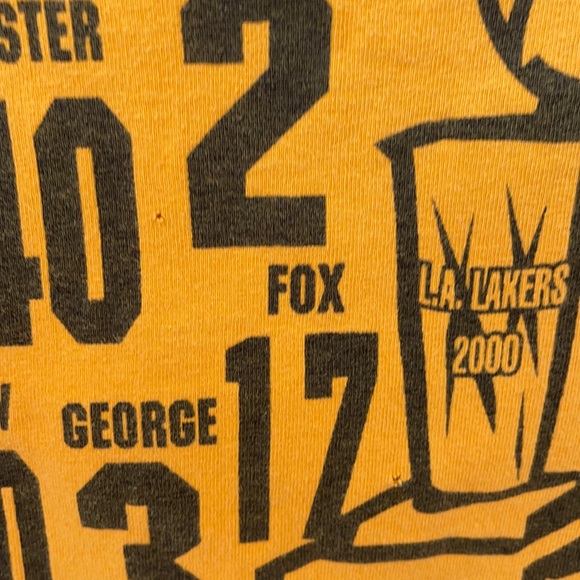 2001 World Champion LA Lakers Back to Back T-Shirt - Picture 12 of 12